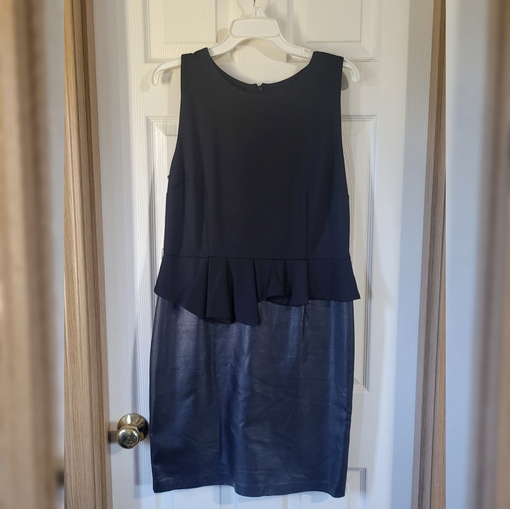 Inc International Concepts Peplum Vegan Leather Dress